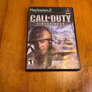 PlayStation 2 Call of Duty Finest Hour Video Game Complete CIB